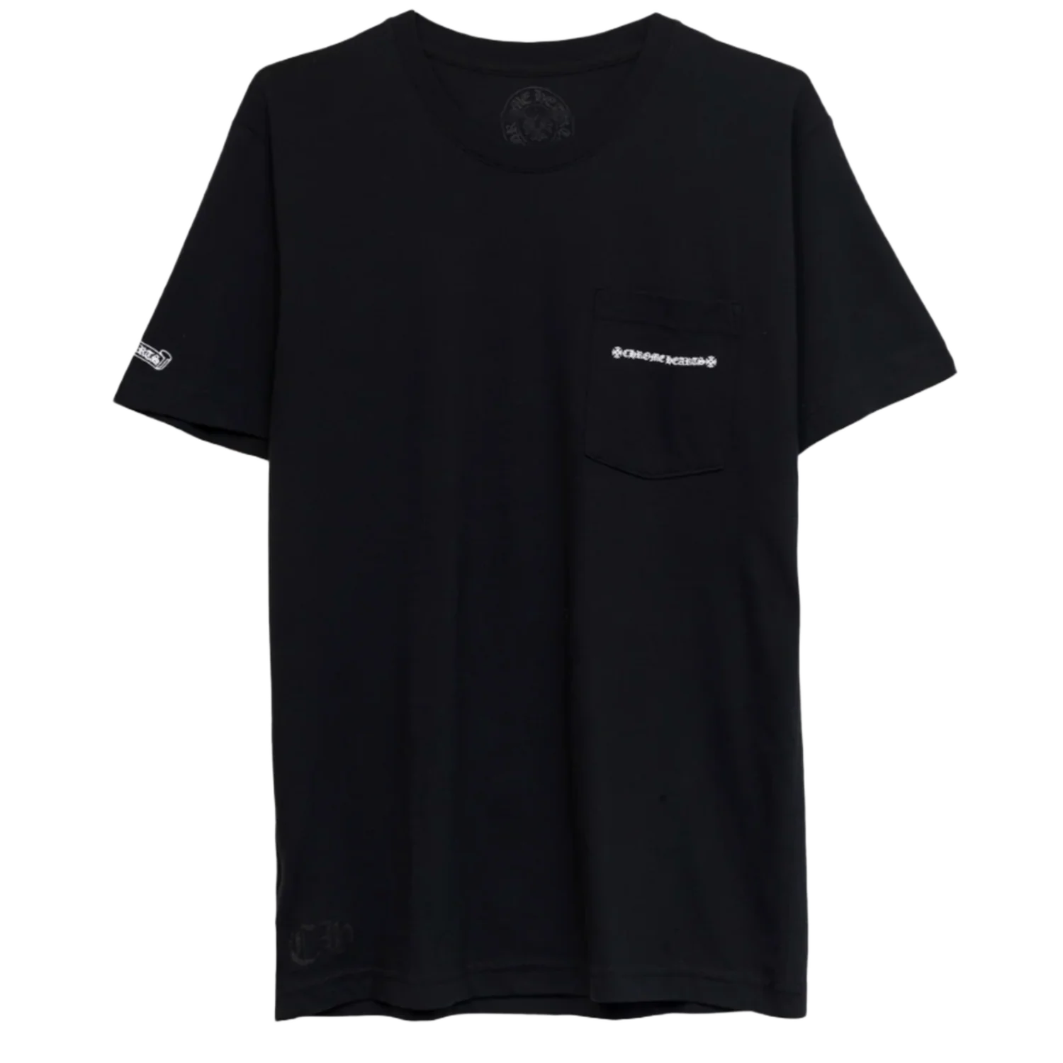 Chrome Hearts 'Cemetery Cross Tire Tracks' Black Pocket Tee