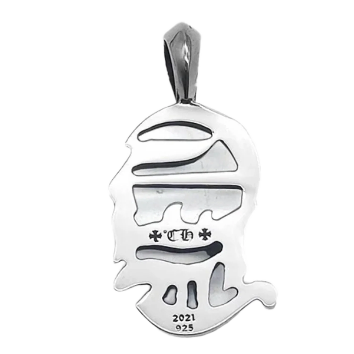 Chrome Hearts 'CH' Silver Pendant - Image 2