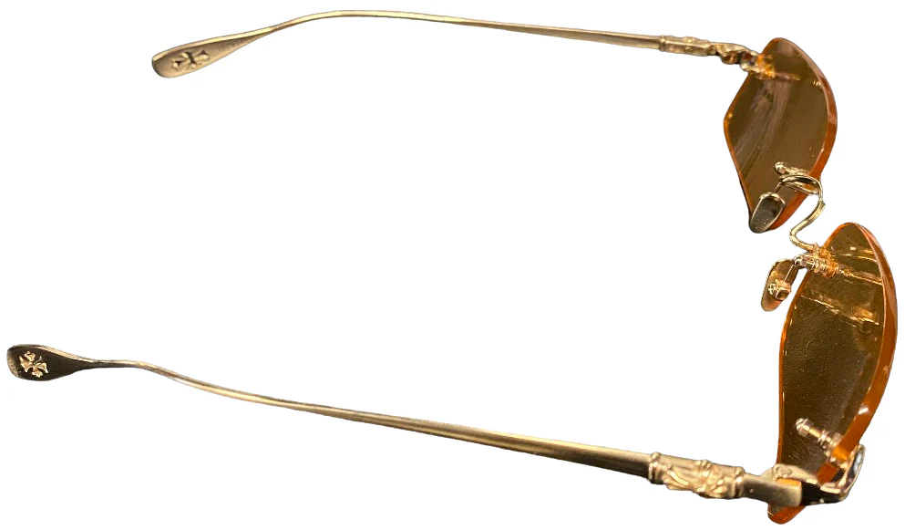 Chrome Hearts 'Compression' Orange Tint Sunglasses - Image 2