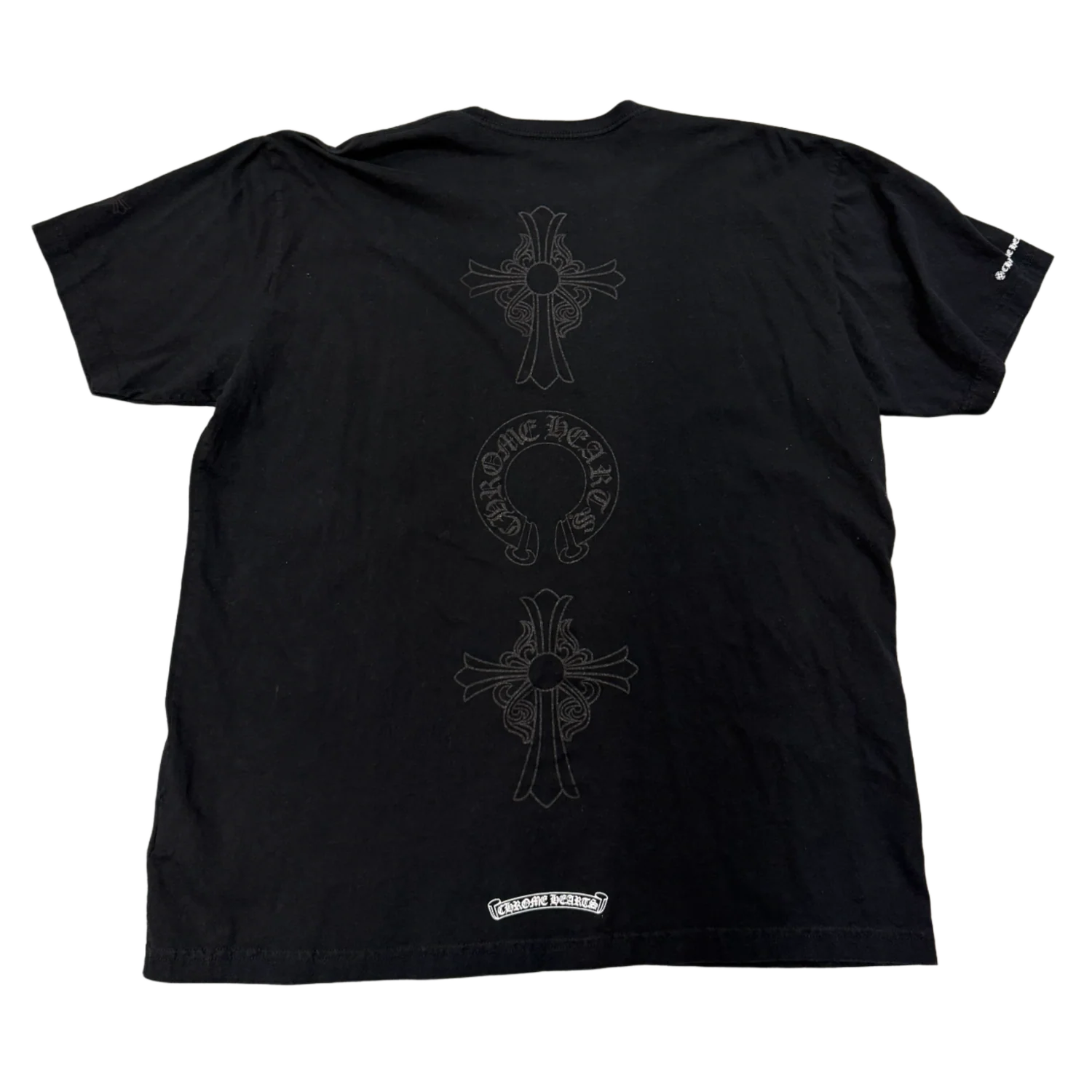 Chrome Hearts 'Cross Logo' Black Pocket Tee - Image 2