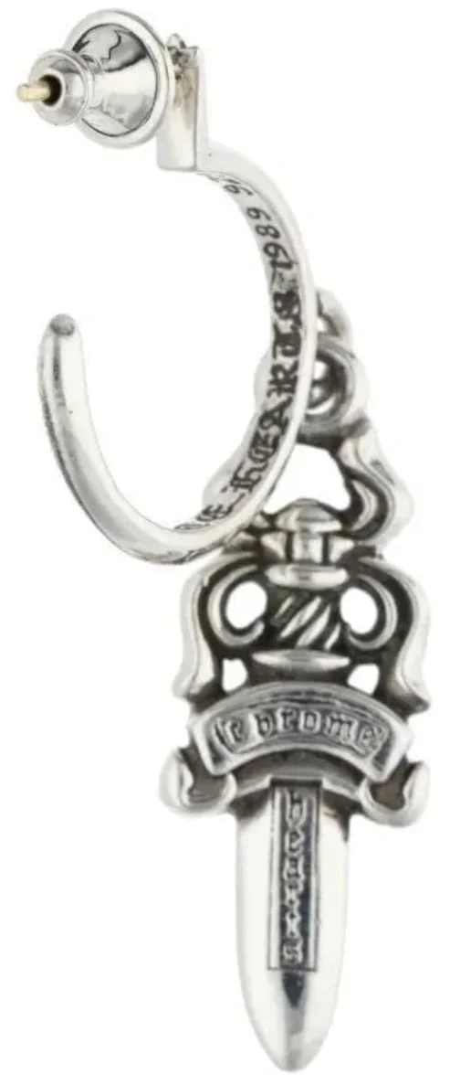 Chrome Hearts 'Dagger' Hoop Earring - Image 2