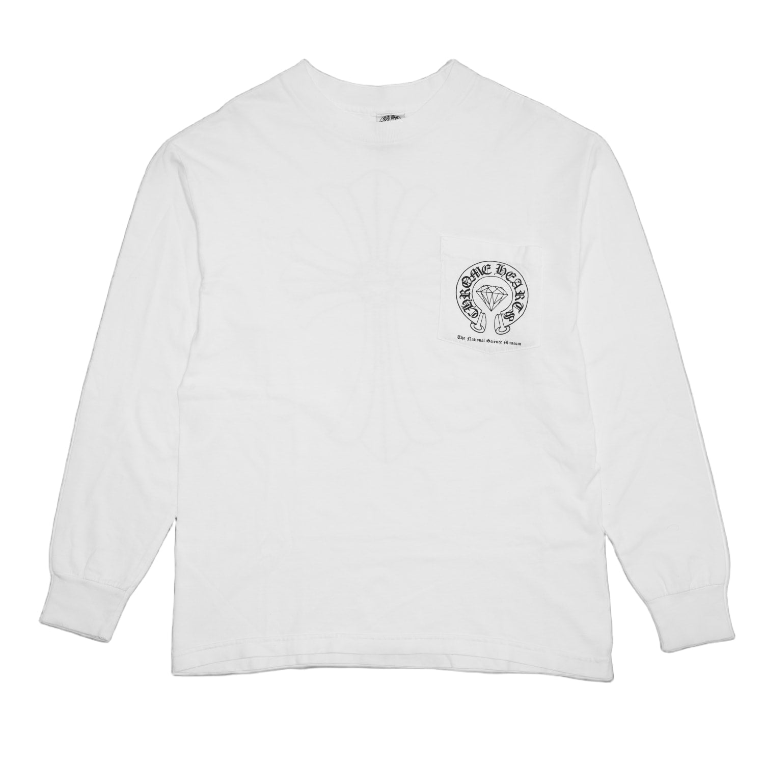 Chrome Hearts 'Diamond The National Science Museum' White Longsleeve