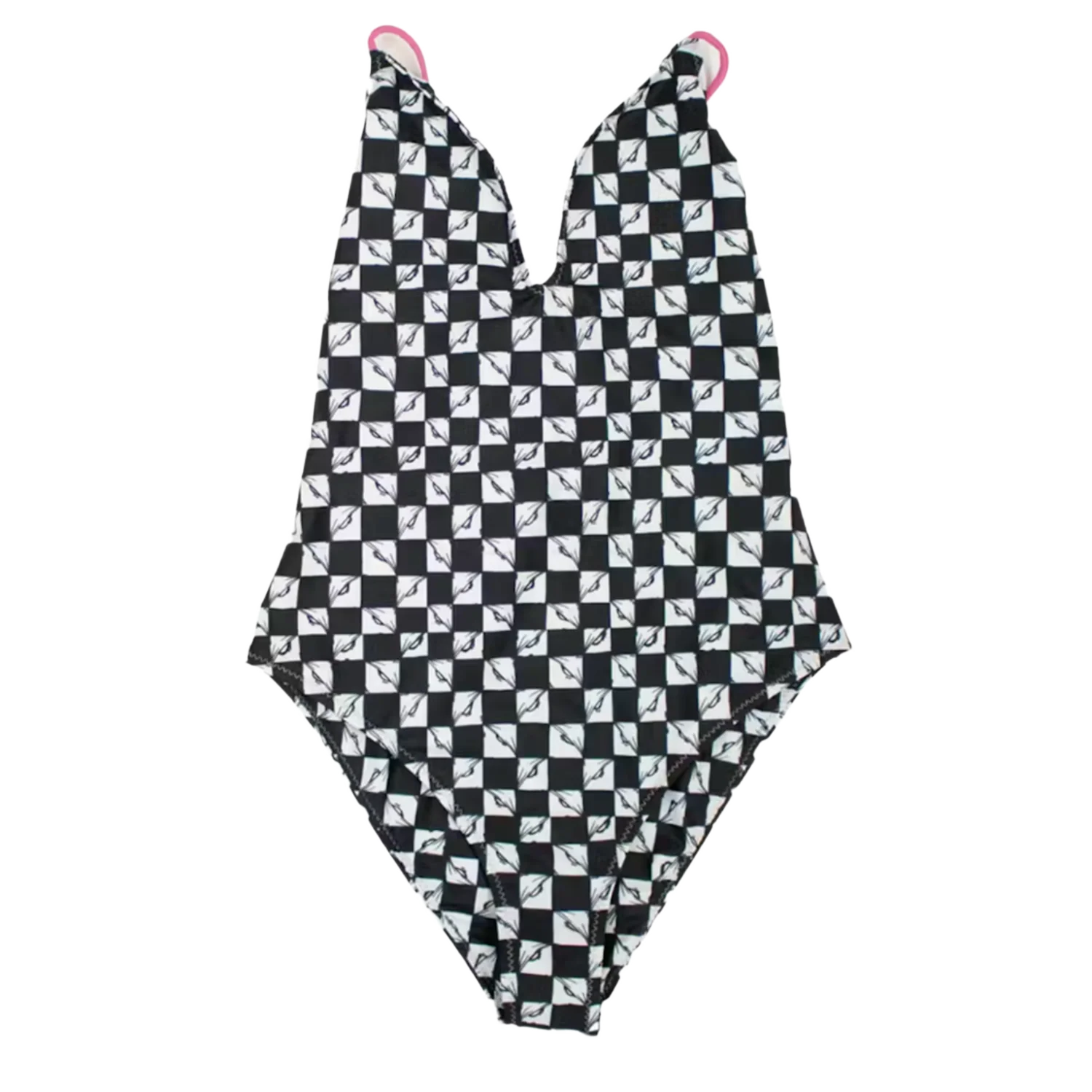 Chrome Hearts Dipped in Blue Matty Boy '99 Eyes Lust' One Piece Swimsuit