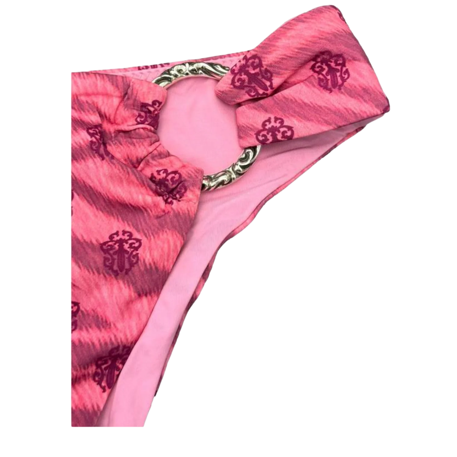 Chrome Hearts Dipped in Blue 'Pink' Tiger Bikini Shirt Set - Image 2