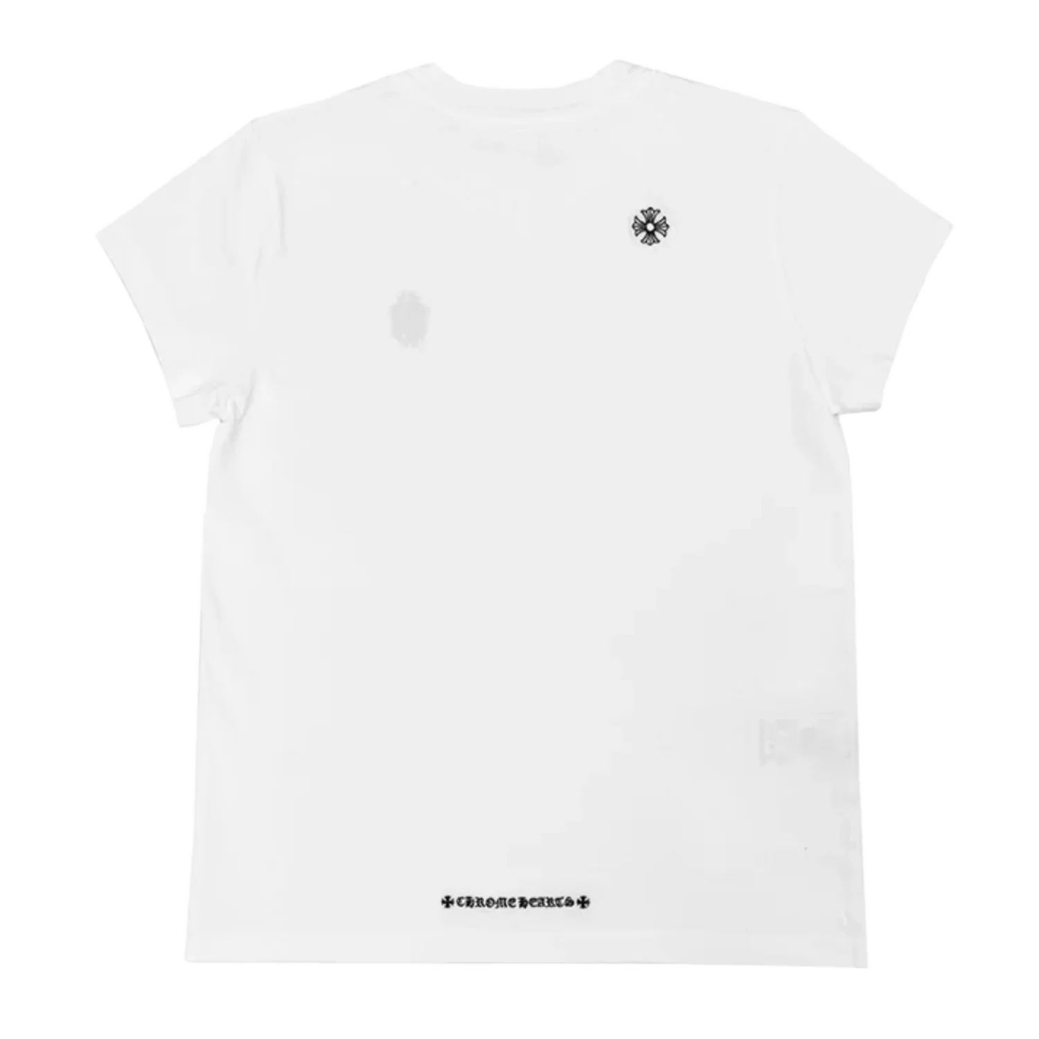 Chrome Hearts Women 'Embroidered Dagger' White Short Sleeve Tee - Image 2