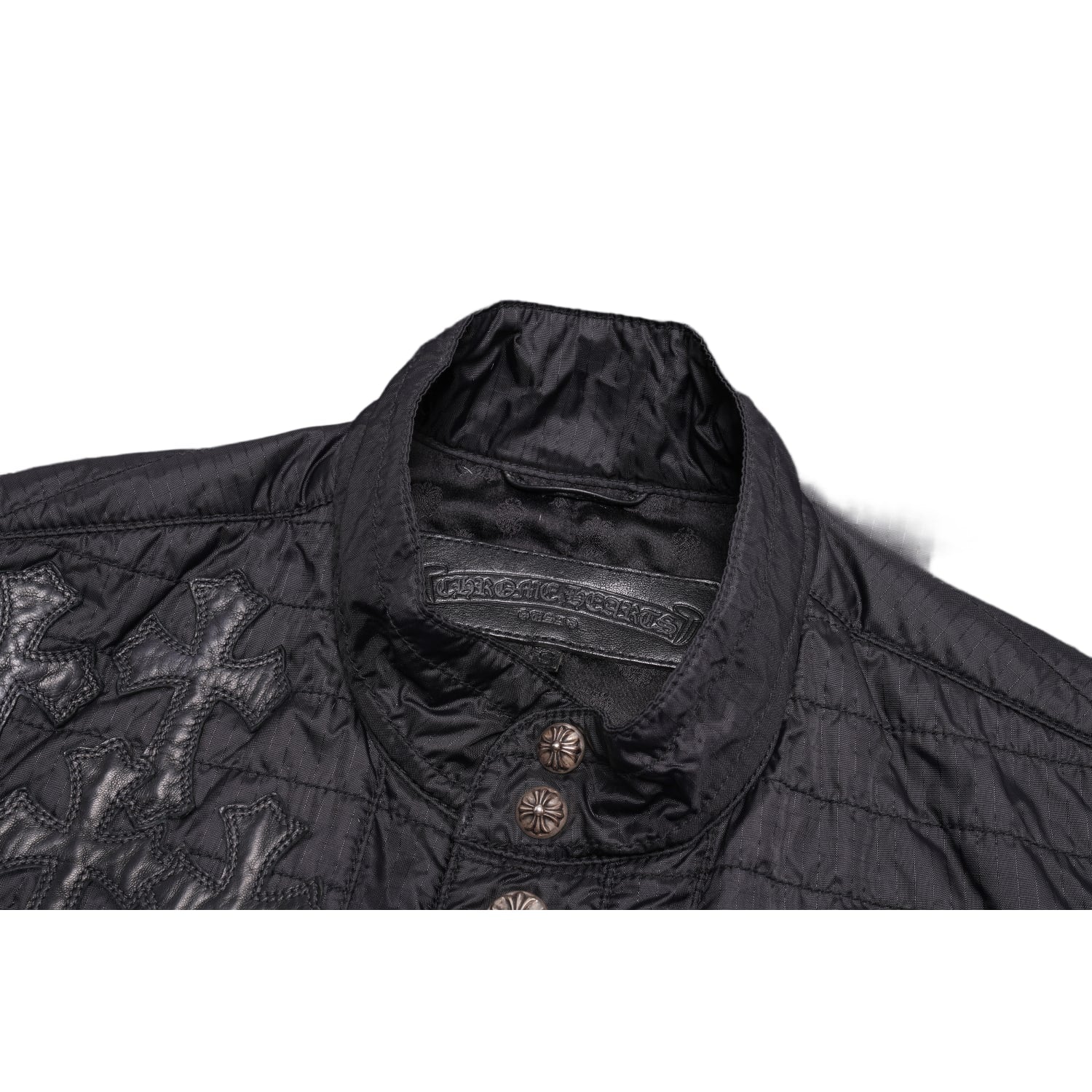 Chrome Hearts 'Flooded Cross Patch' Button Up Nylon Vest - Image 3