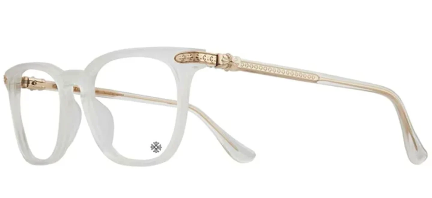 Chrome Hearts 'Giss' Matte Crystal 18k Glasses