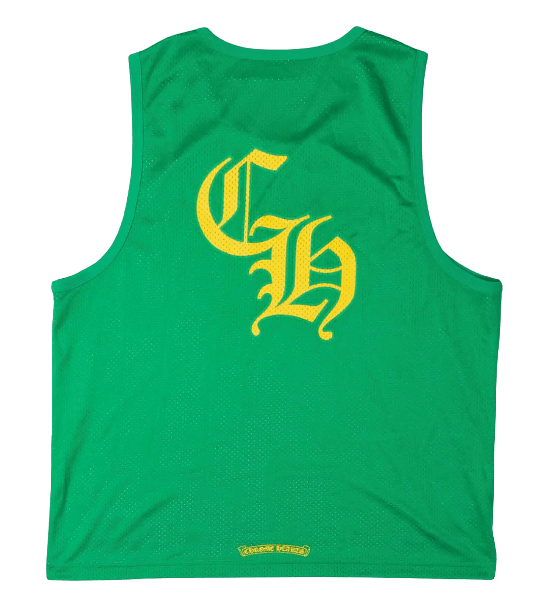 Chrome Hearts Green 'Reversible Mesh' Basketball Jersey - Image 2