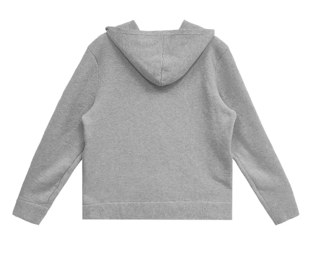 Chrome Hearts 'Grey Cashmere' Life Sentence Embroidered Hoodie - Image 2