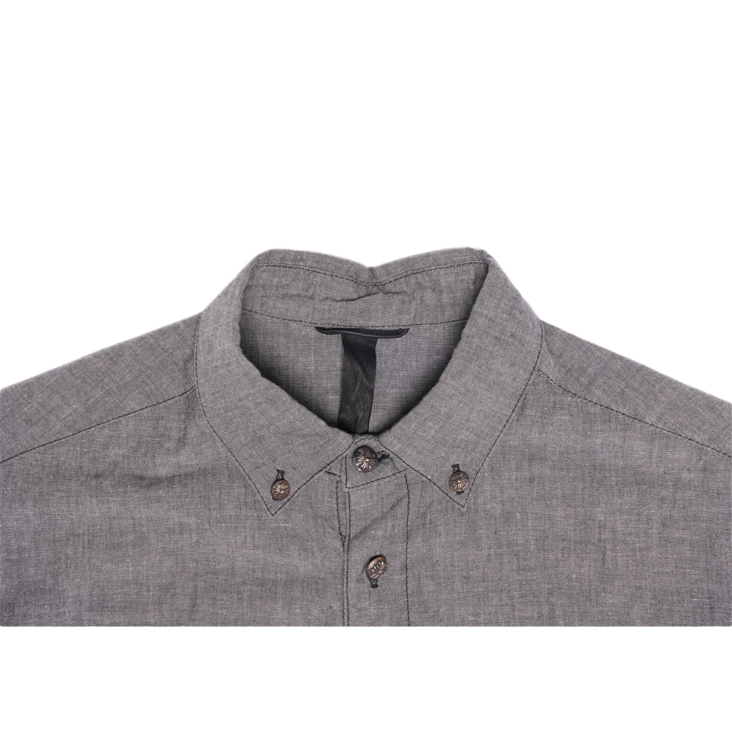 Chrome Hearts 'Grey Sterling Silver' Button Up Shirt - Image 3