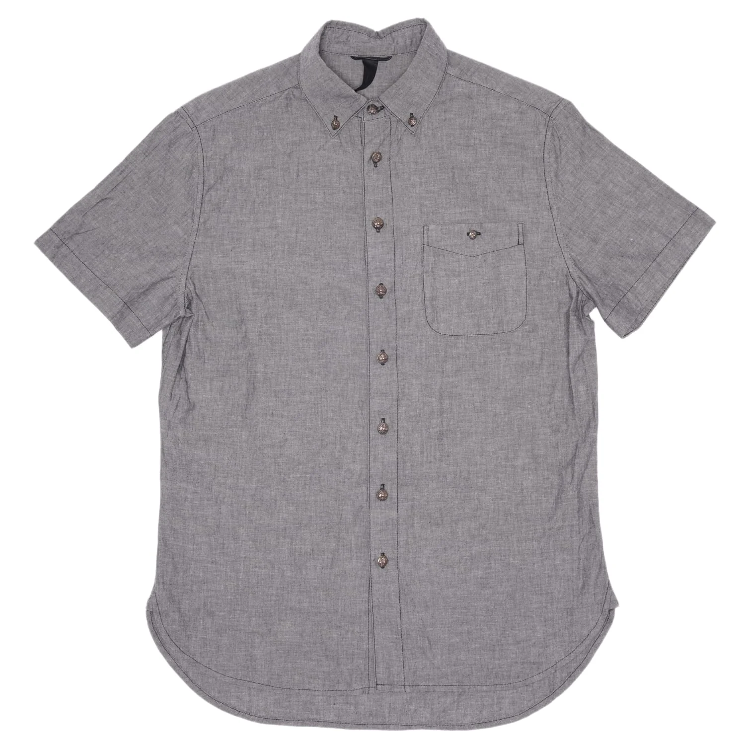Chrome Hearts 'Grey Sterling Silver' Button Up Shirt - Image 6