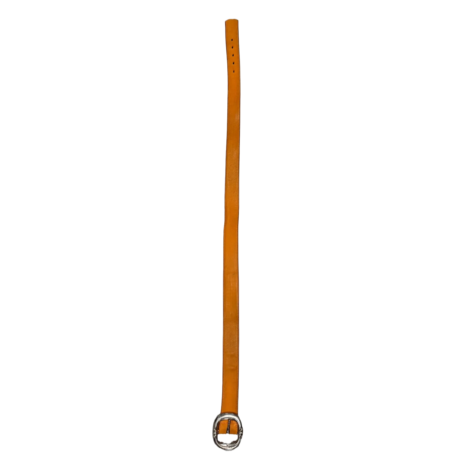 Chrome Hearts 'Gunslinger' Orange Leather Belt - Image 2