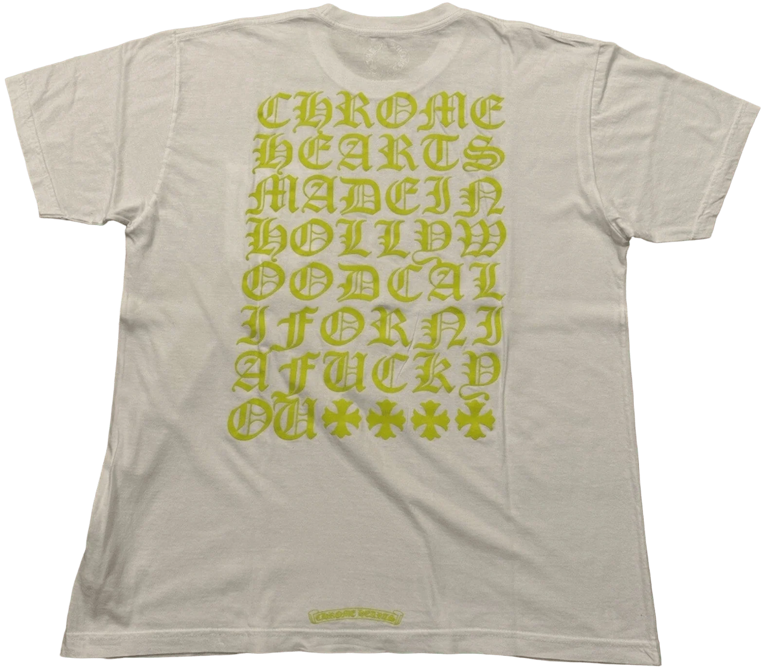 Chrome Hearts 'Highlight Eye Chart' White Tee - Image 2