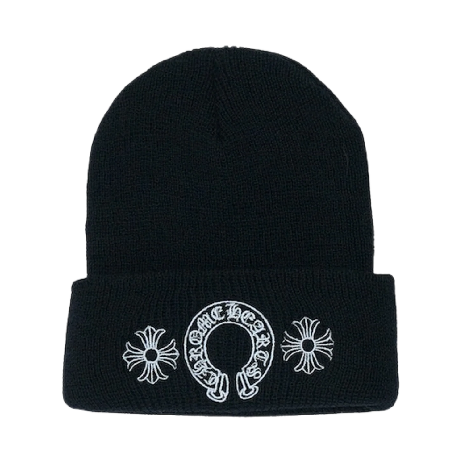 Chrome Hearts 'Horseshoe Logo' Black Beanie