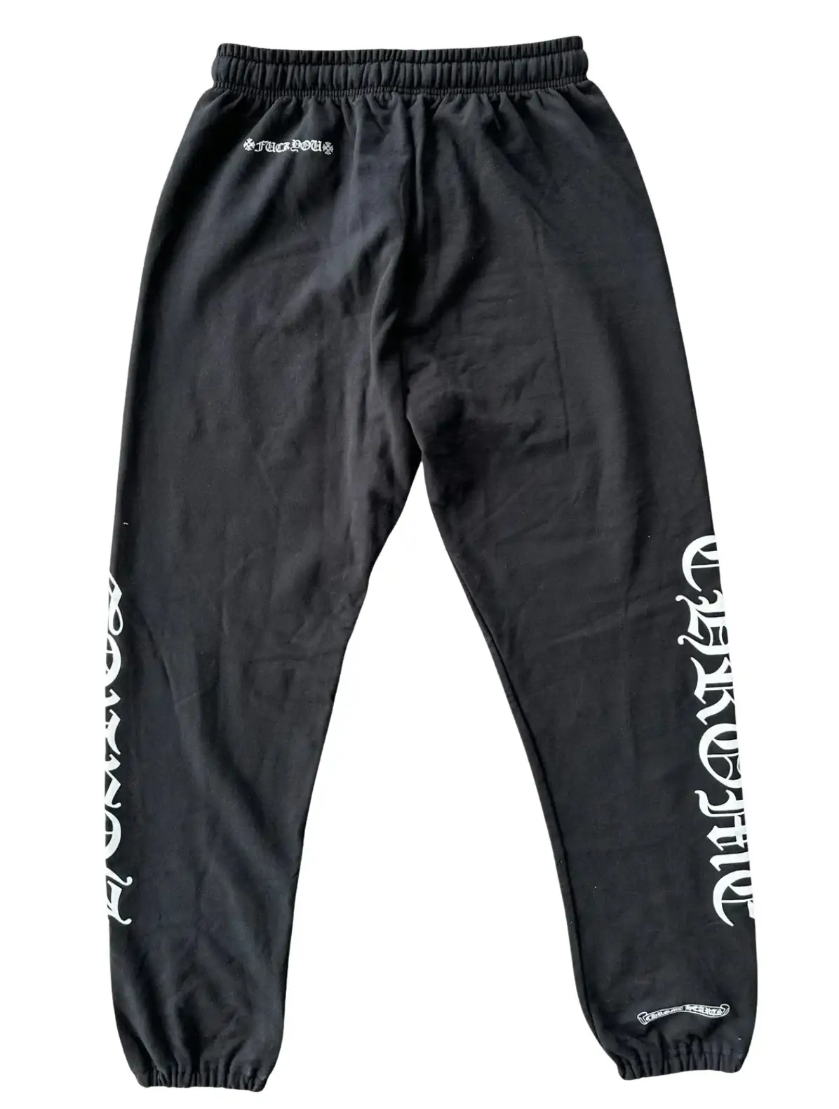 Chrome Hearts 'Horseshoe' Logo Black Zip Up Sweatpant Set - Image 3