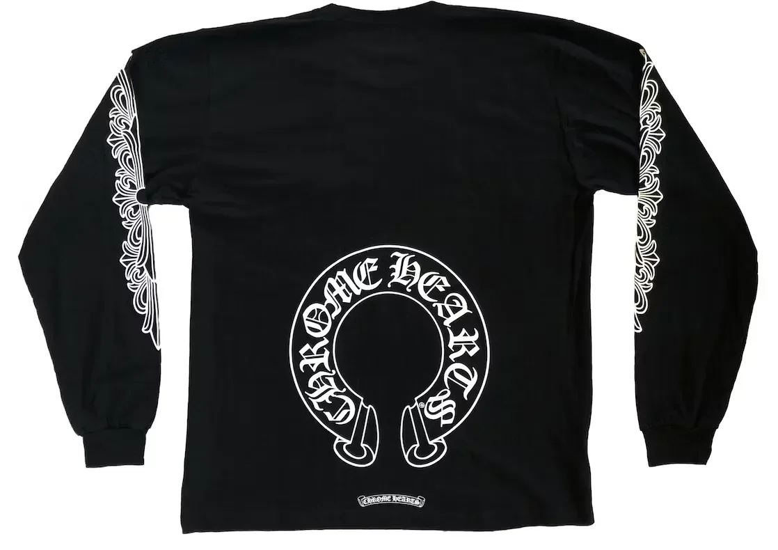 Chrome Hearts 'Horseshoe Pocket Logo' Long Sleeve Tee - Image 2