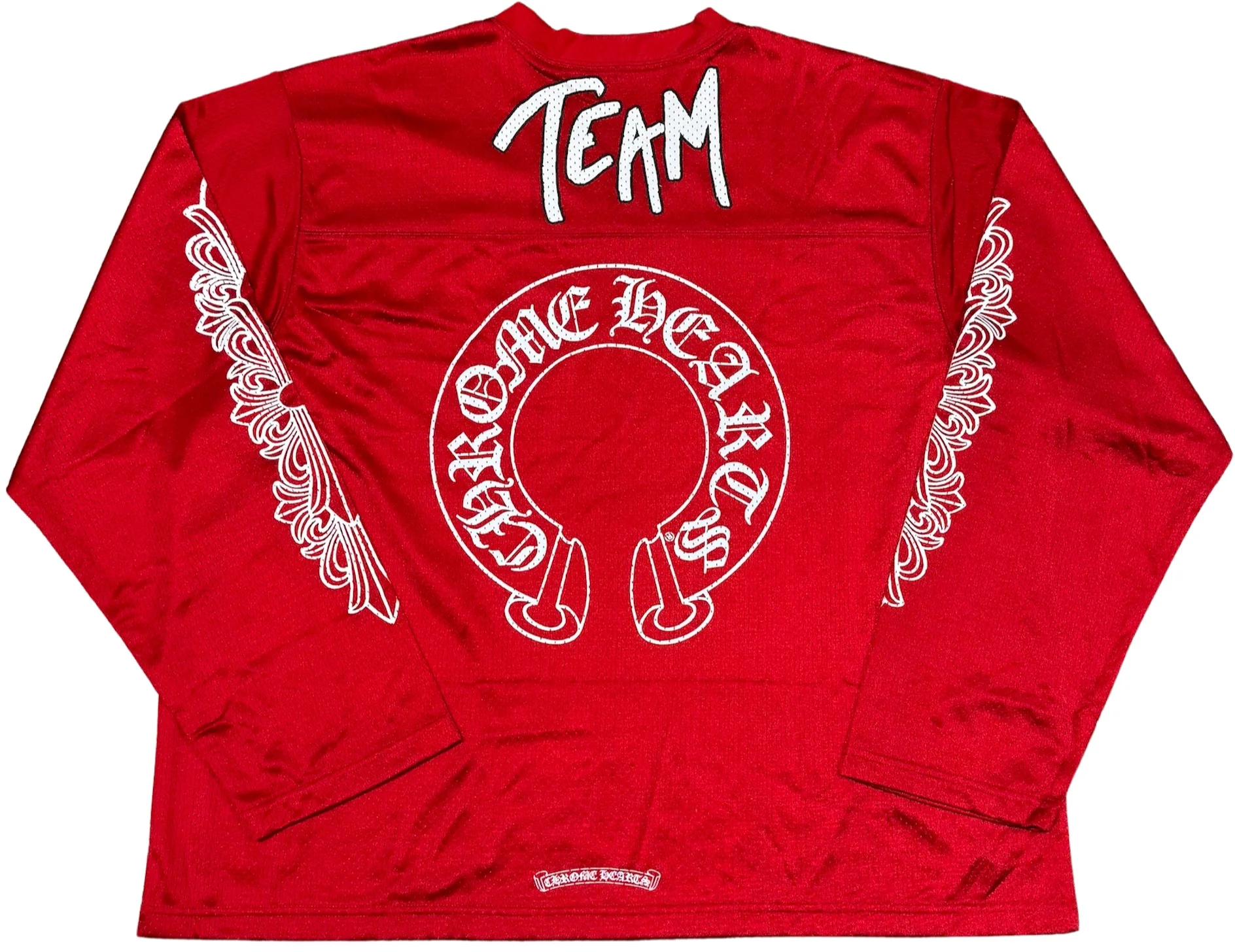 Chrome Hearts Matty Boy '99 Form' Red Mesh Longsleeve Jersey - Image 2