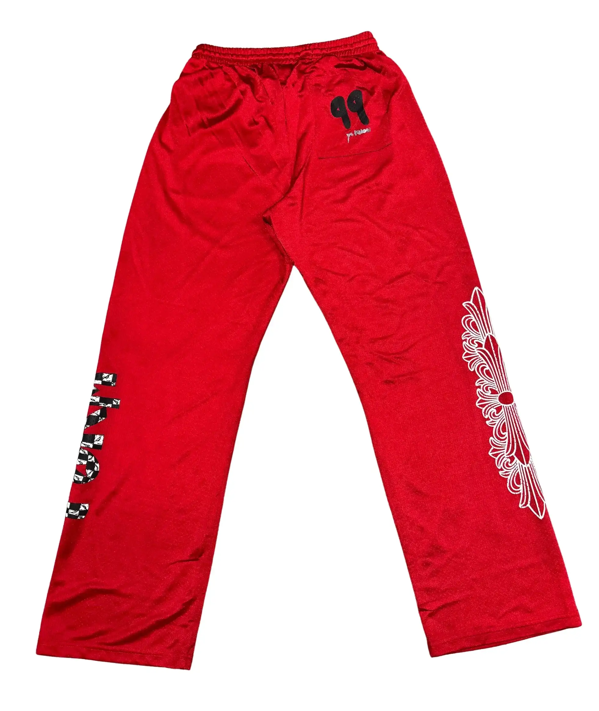 Chrome Hearts Matty Boy '99 Form' Red Mesh Longsleeve Jersey & Pant Set - Image 3