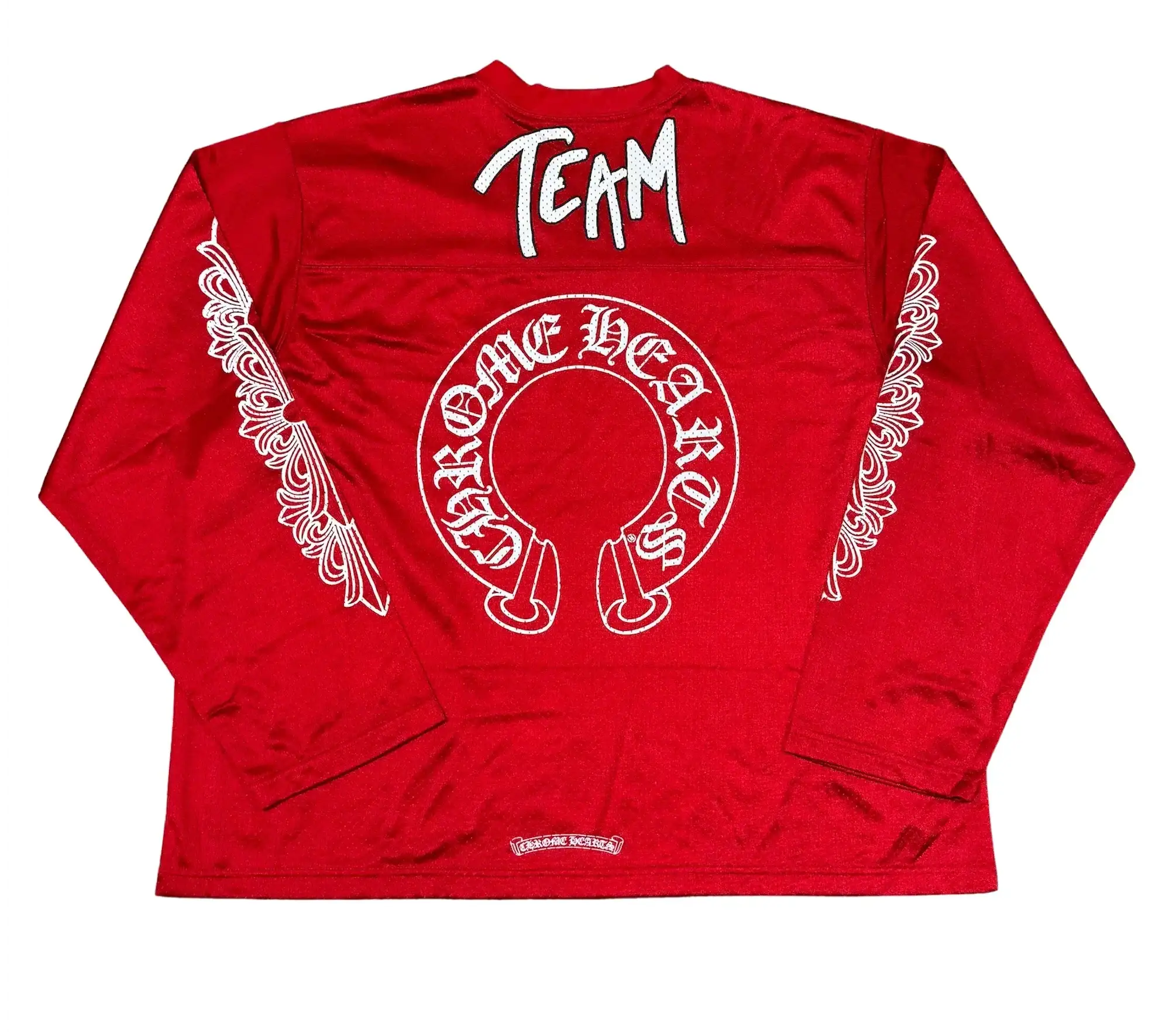 Chrome Hearts Matty Boy '99 Form' Red Mesh Longsleeve Jersey & Pant Set - Image 4