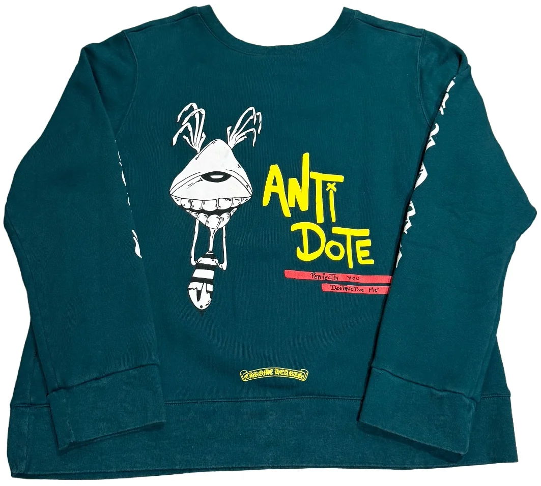 Chrome Hearts Matty Boy 'Antidote' Green Crewneck - Image 2