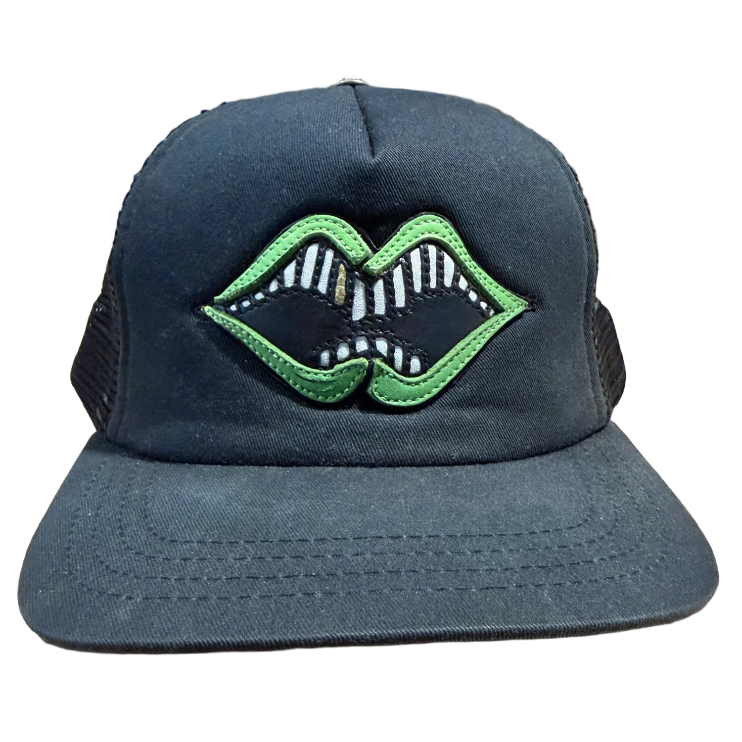 Chrome Hearts Matty Boy 'Green Chomper' Leather Patch Hat