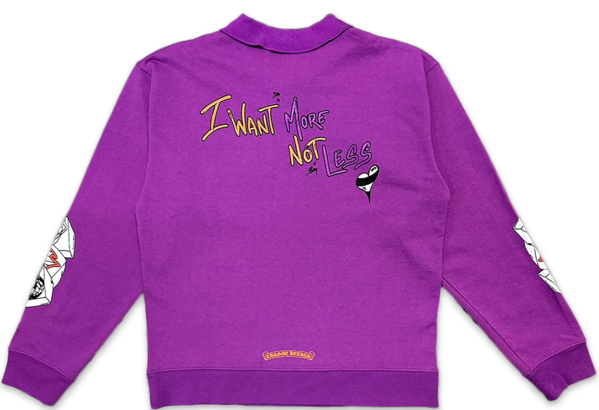 Chrome Hearts Matty Boy 'More Not Less' Purple Rugby Polo - Image 2