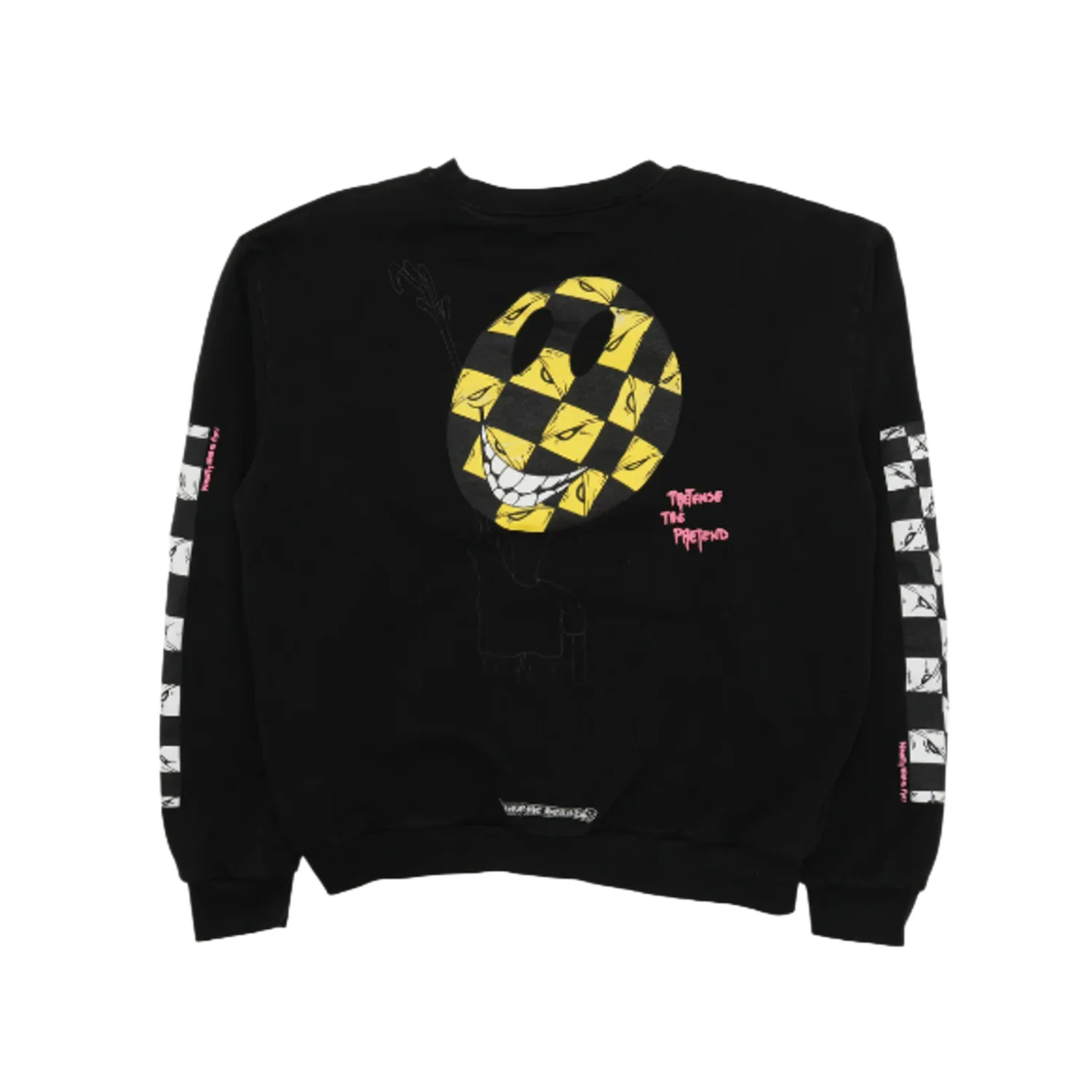 Chrome Hearts Matty Boy 'Pretense' Thermal Lined Black Crewneck - Image 2