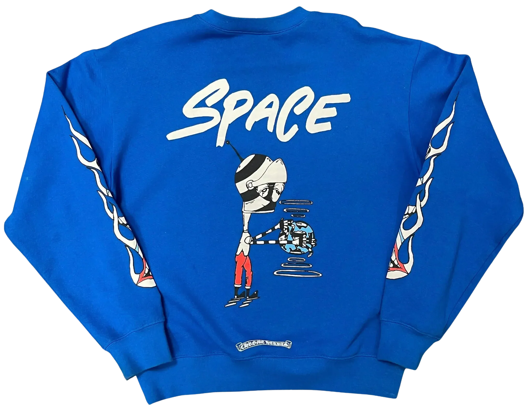 Chrome Hearts Matty Boy 'Space' Blue Crewneck - Image 2