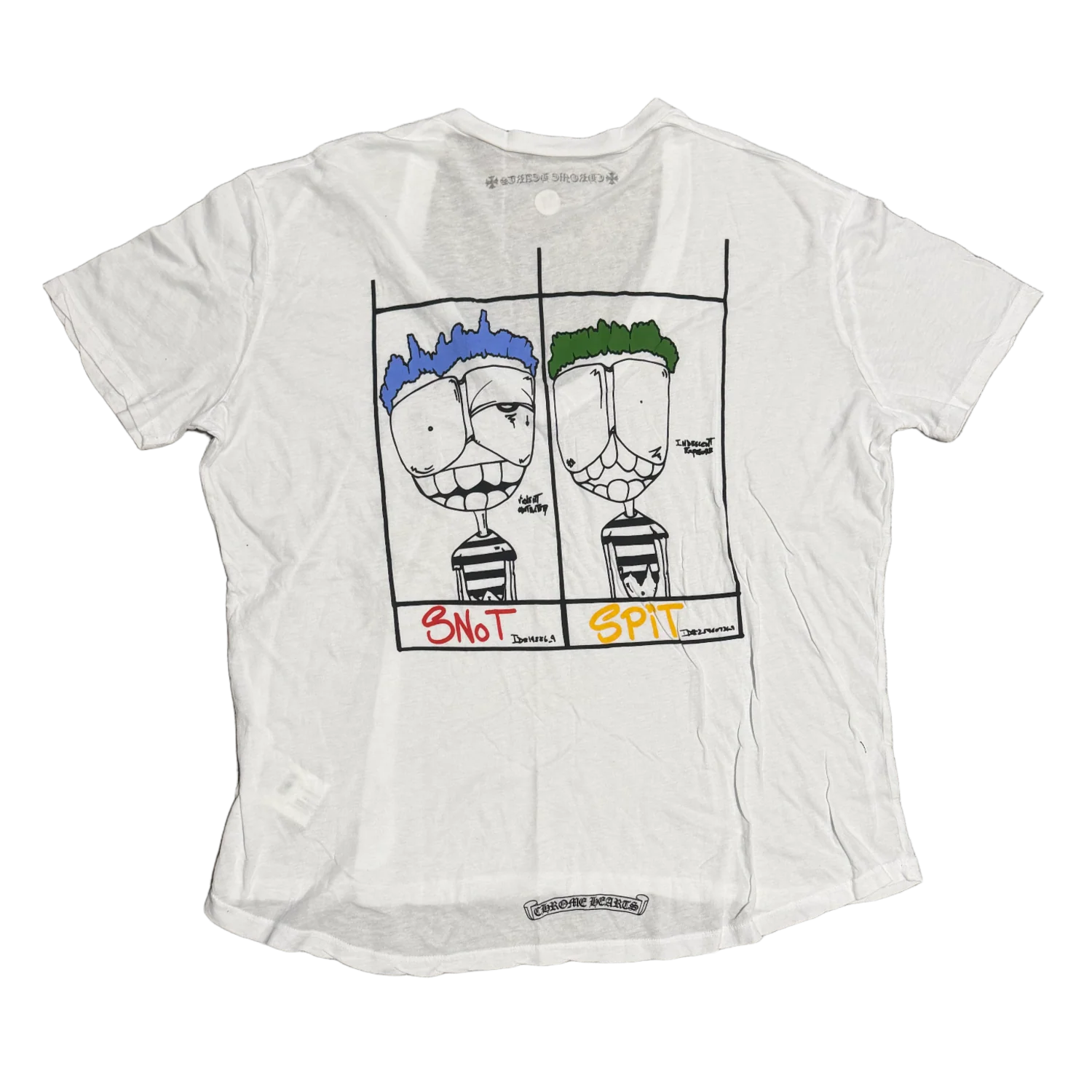 Chrome Hearts Matty Boy 'T-Bar Snot' White Tee - Image 2