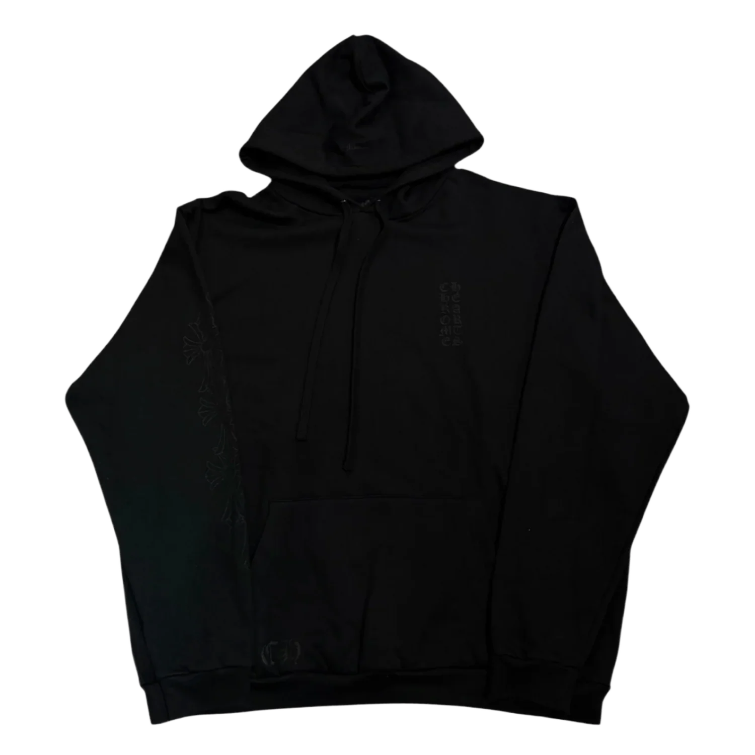Chrome Hearts 'Miami Exclusive Vertical Logo' Black Hoodie