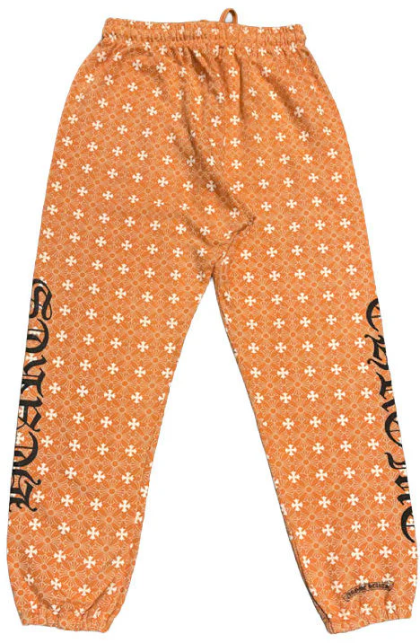 Chrome Hearts Miami 'Horseshoe' Sweatpants Motif Orange - Image 2
