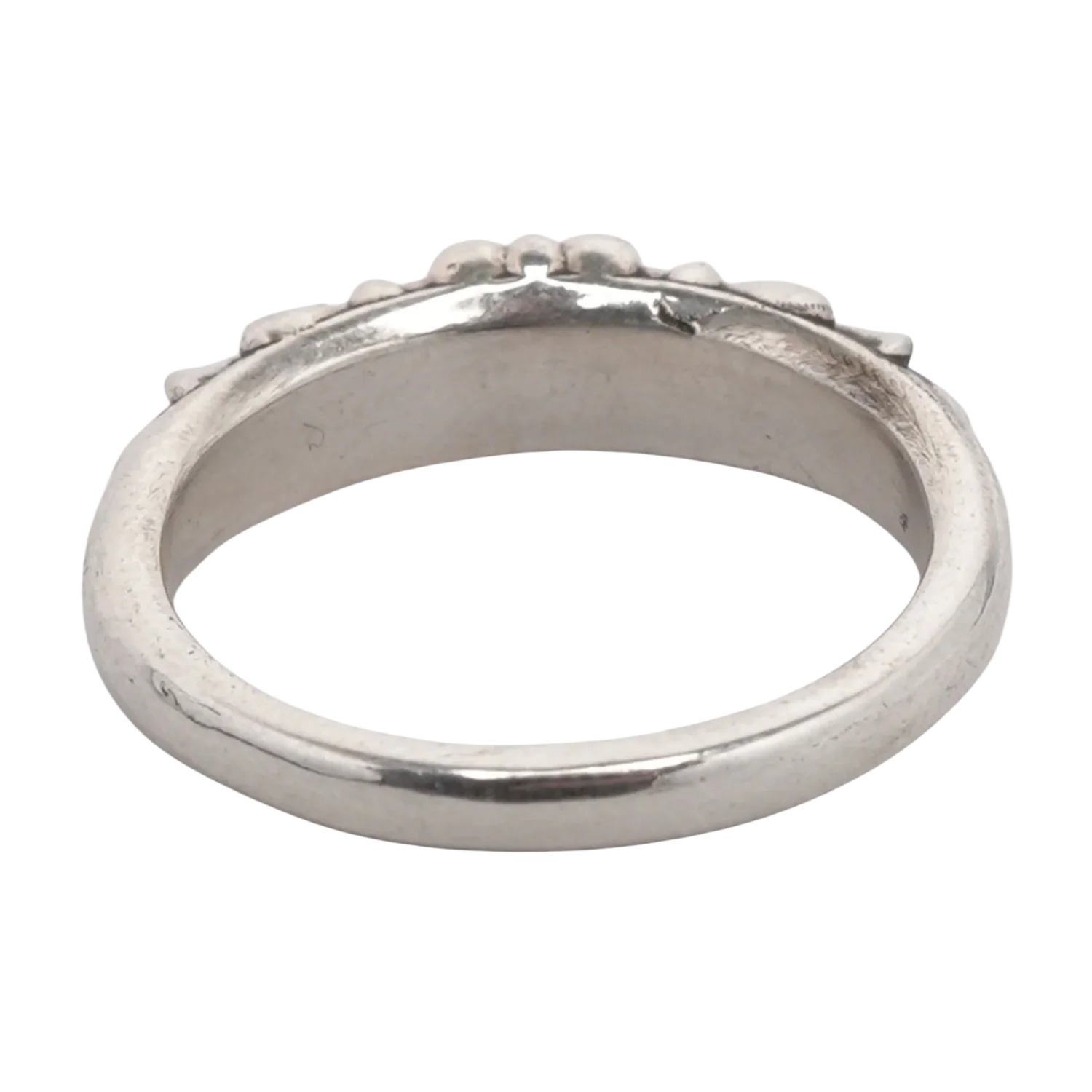 Chrome Hearts 'Mini Floral' Cross Ring - Image 2