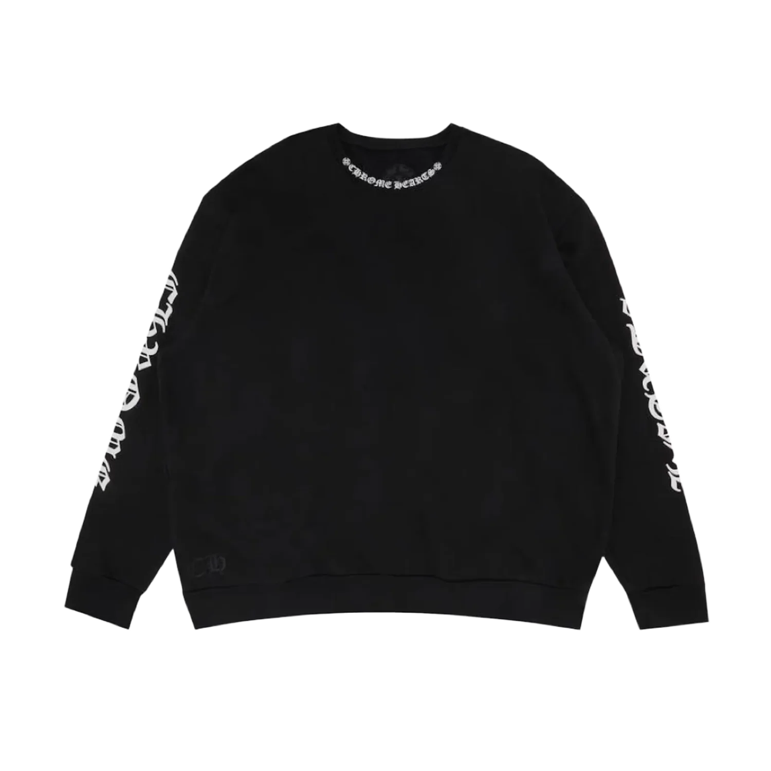 Chrome Hearts 'Neck Logo' Black Crewneck