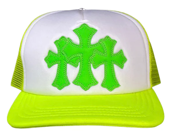 Chrome Hearts 'Neon Green' Cemetery Trucker Hat