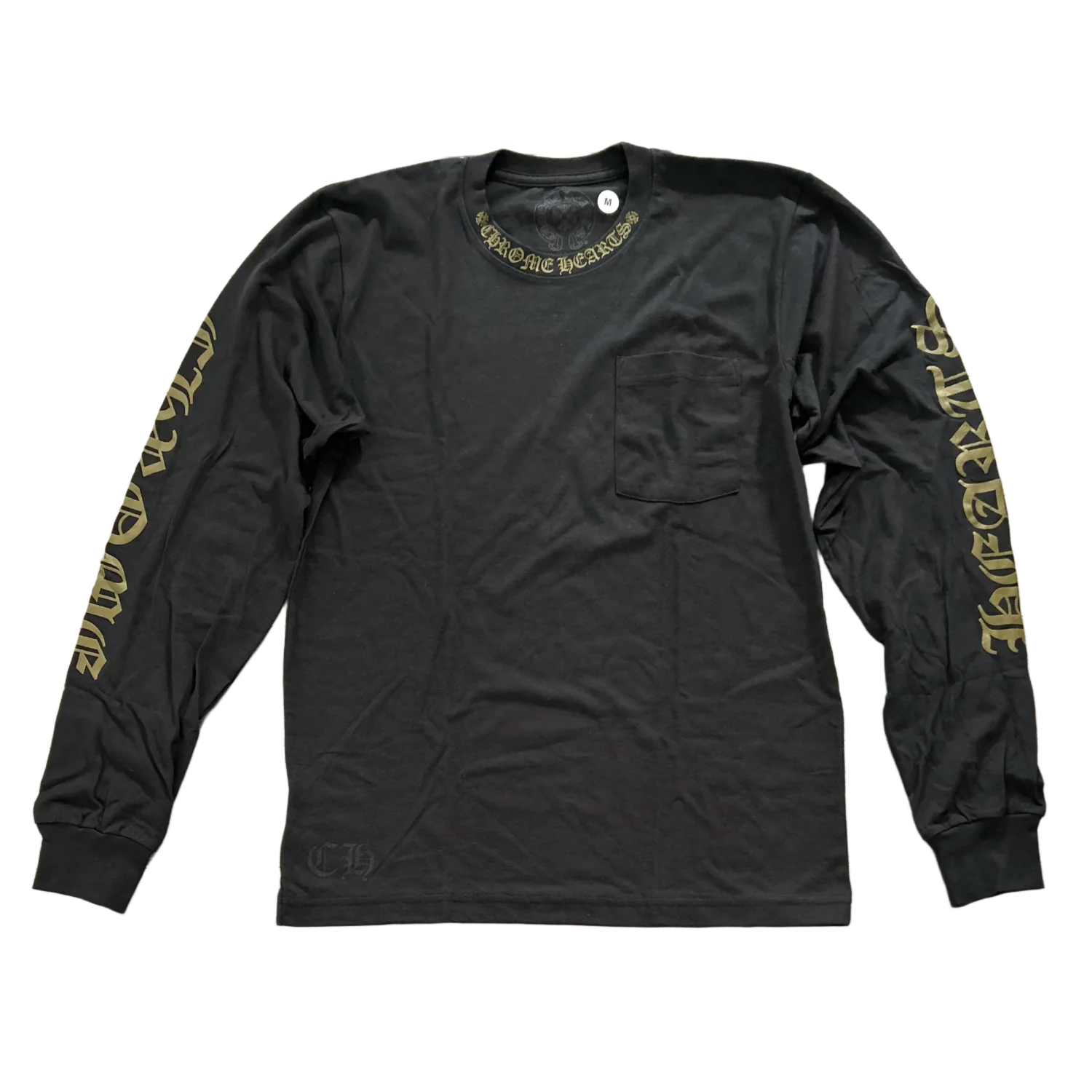 Chrome Hearts 'Olive' Collar Logo Longsleeve