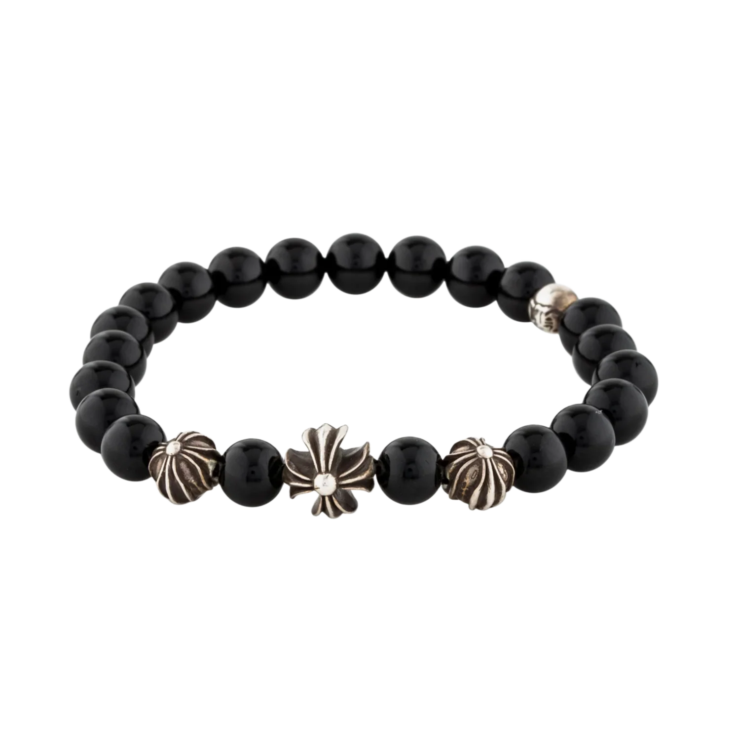 Chrome Hearts 'Onyx' Black Beaded Bracelet