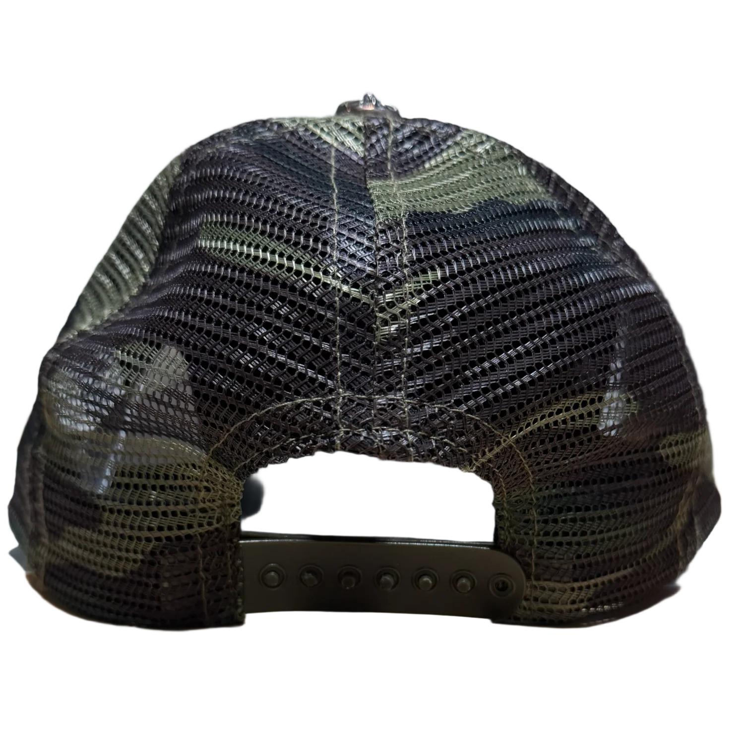 Chrome Hearts 'Orange Cross' Camo Cemetery Trucker Hat - Image 2