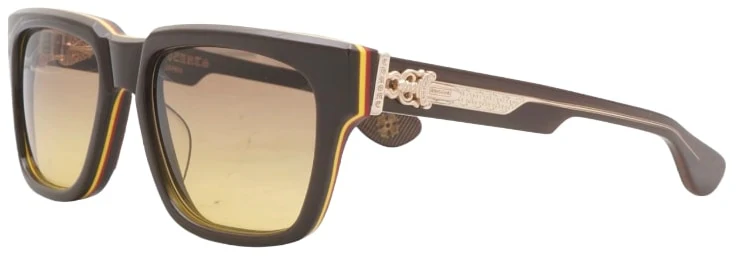 Chrome Hearts 'Pinto Brown' Box Officer Sunglasses - Image 2