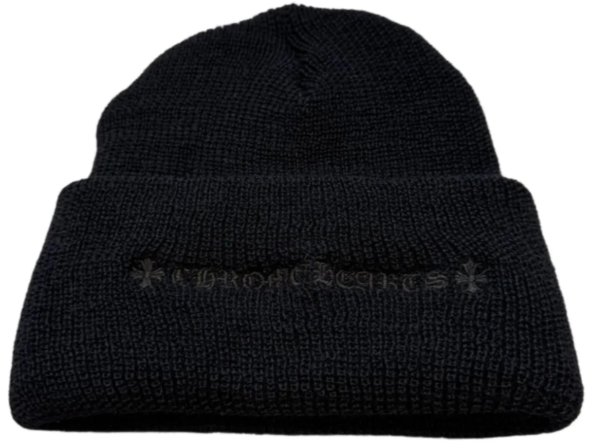Chrome Hearts 'Plus Cross' Black Beanie - Image 2