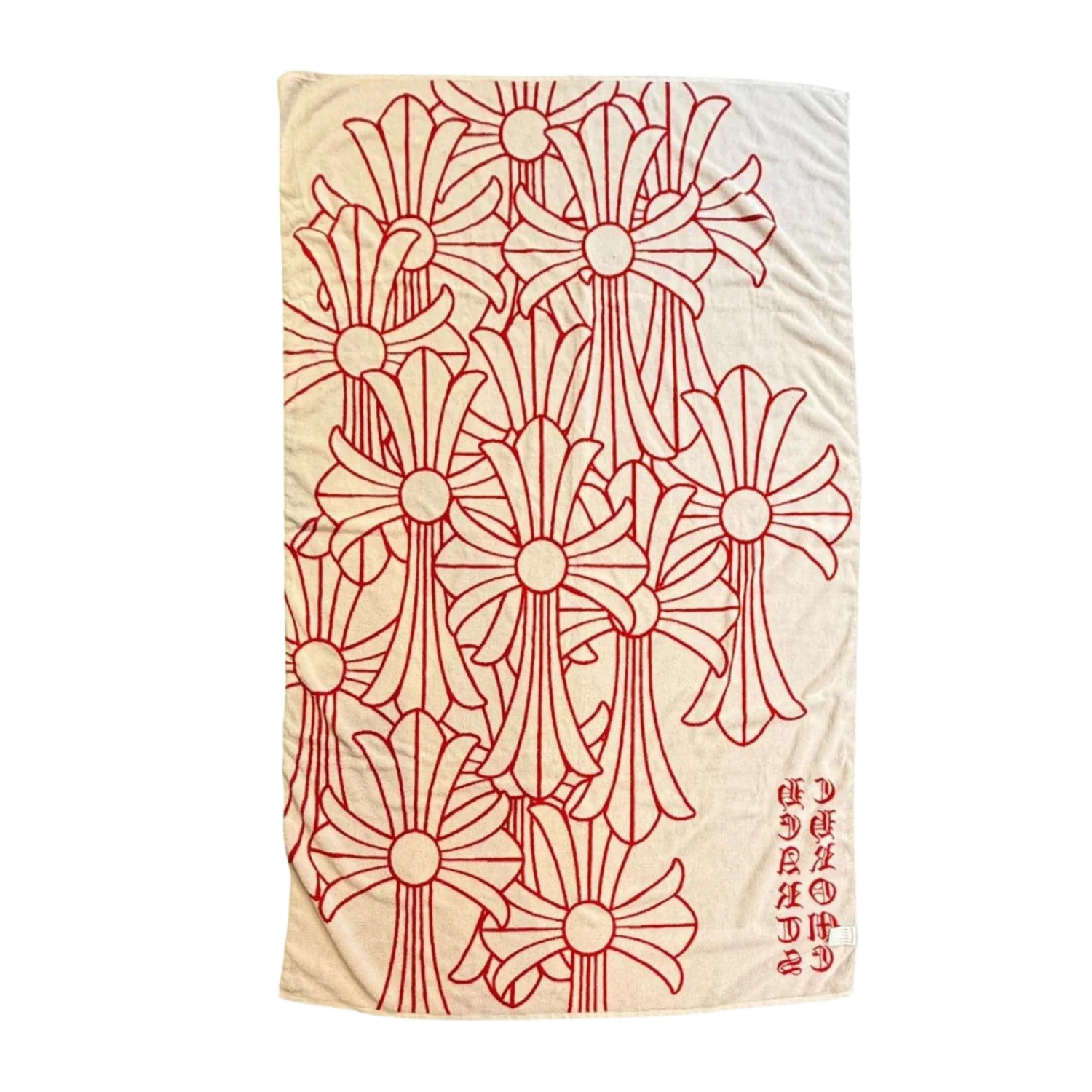 Chrome Hearts 'Red Cemetery Cross' Beach Towel - Image 2