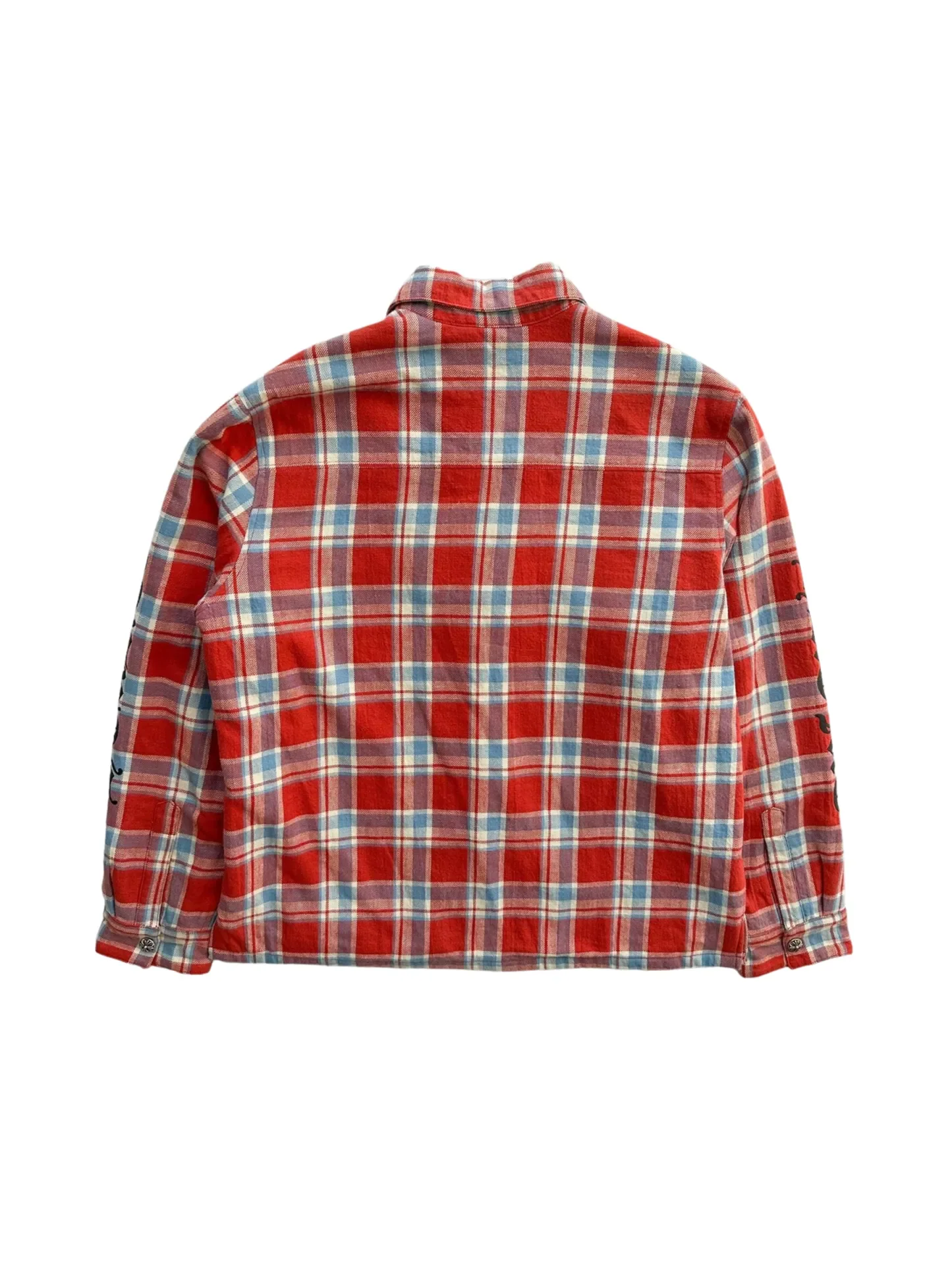 Chrome Hearts 'Red Checker' Plaid Flannel Jacket - Image 2