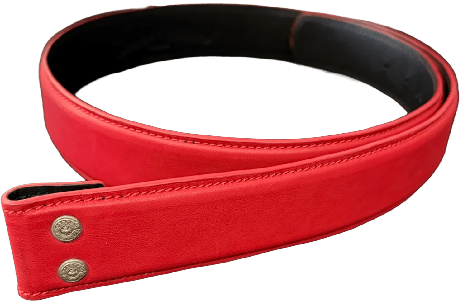 Chrome Hearts 'Red' Leather Belt Strap