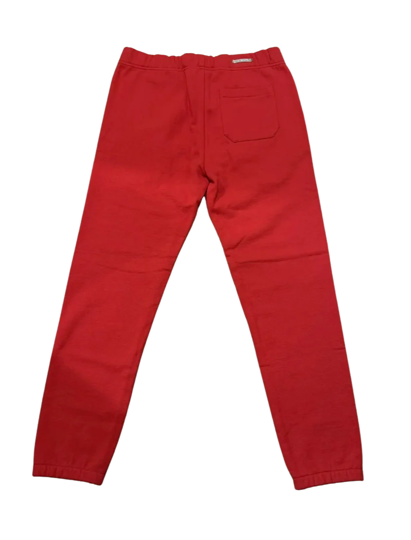 Chrome Hearts 'Red Triple Cross' Embroidered Sweat Pants - Image 2