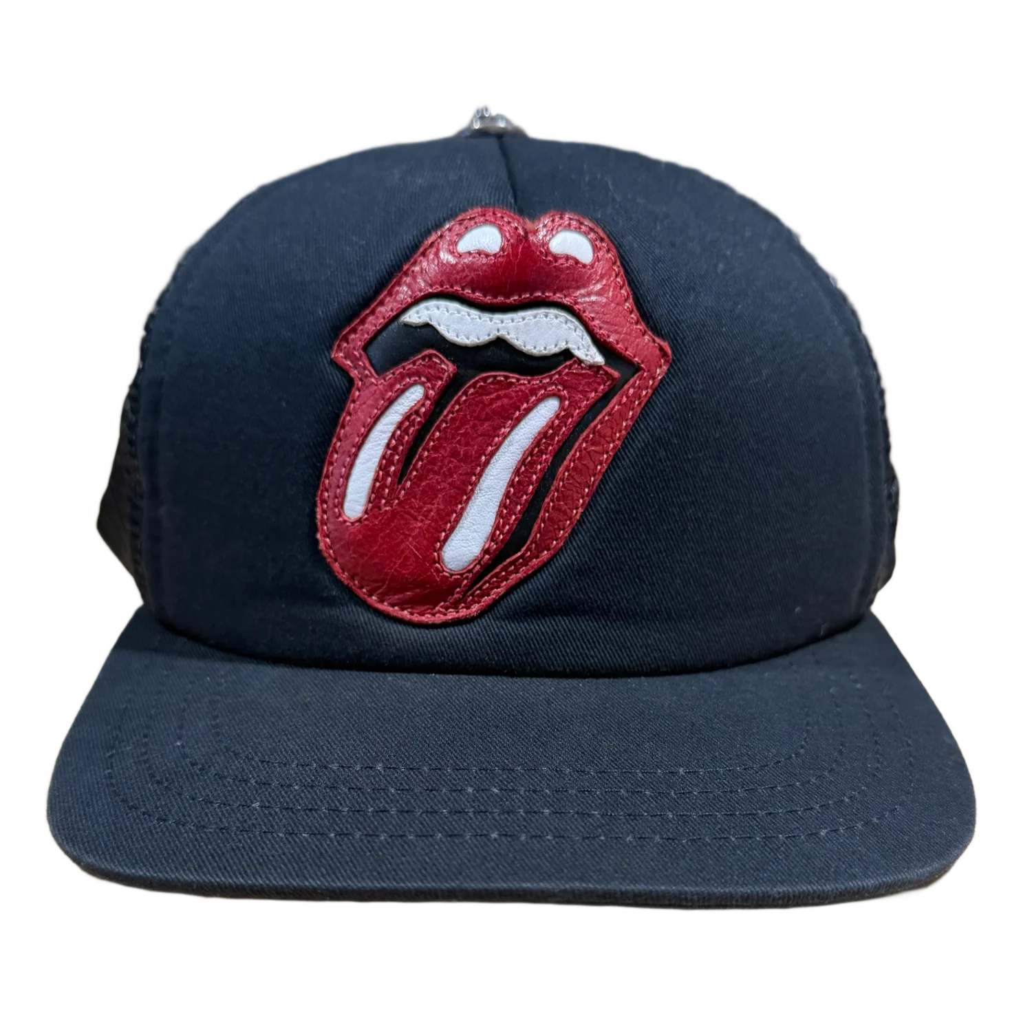 Chrome Hearts 'Rolling Stones' Black Trucker Hat