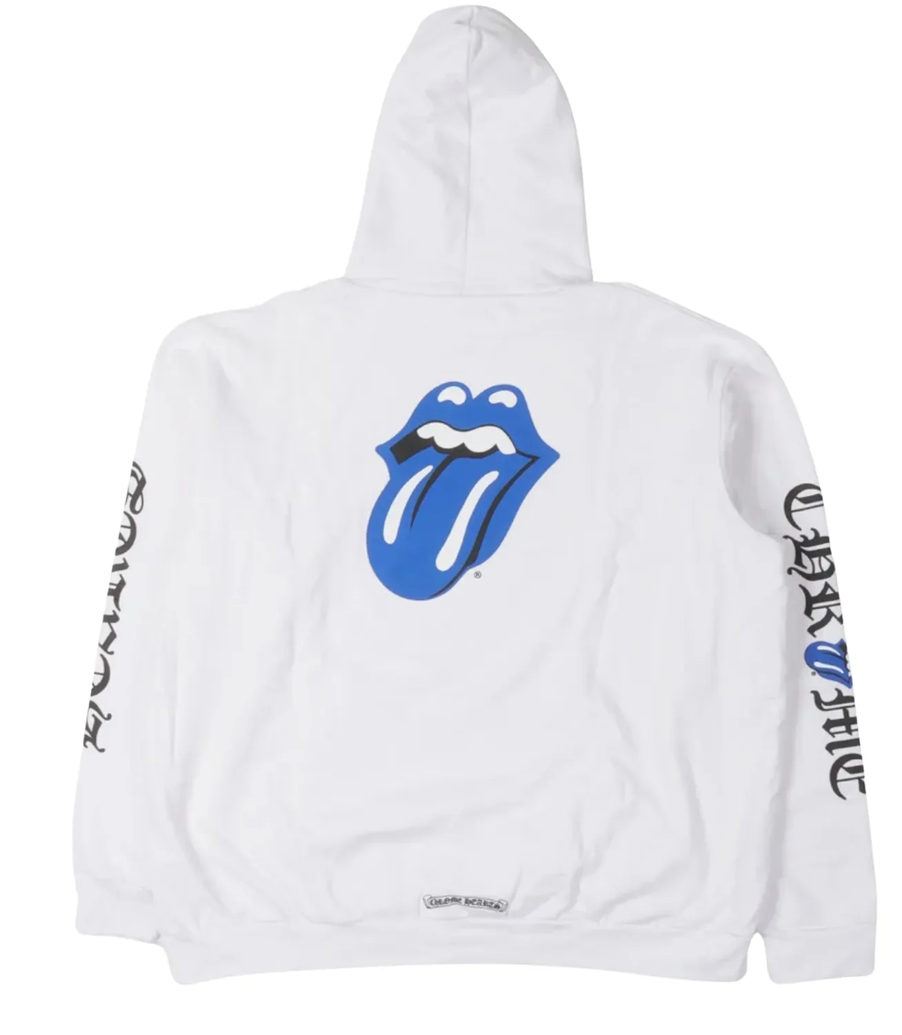 Chrome Hearts 'Rolling Stones' White/Blue Hoodie - Image 2