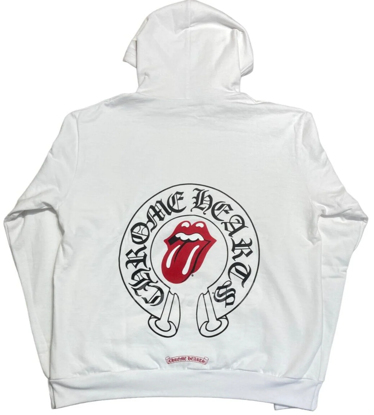 Chrome Hearts 'Rolling Stones' White Hoodie - Image 2