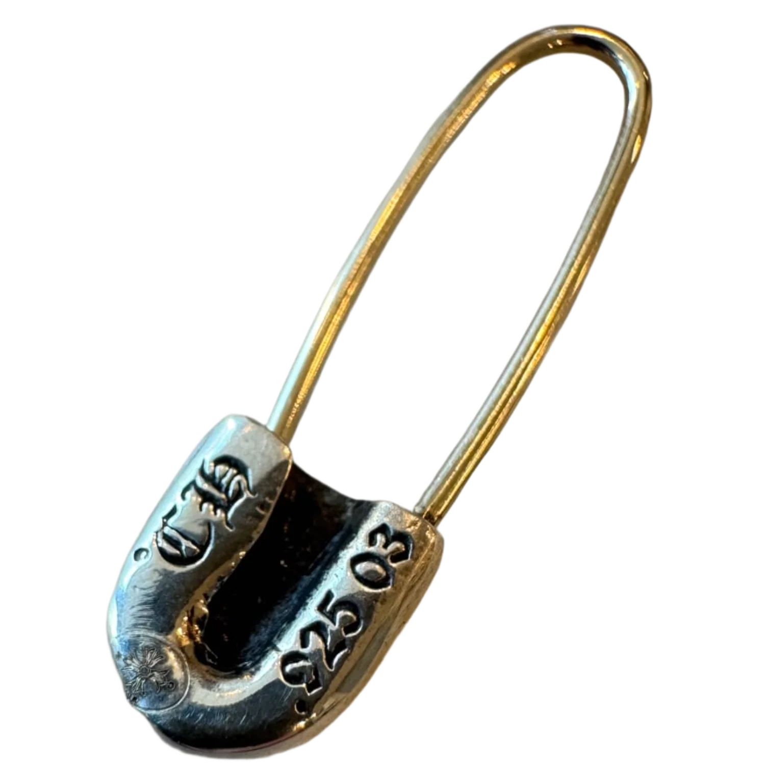 Chrome Hearts Silver Safety Pin Earring - Image 2