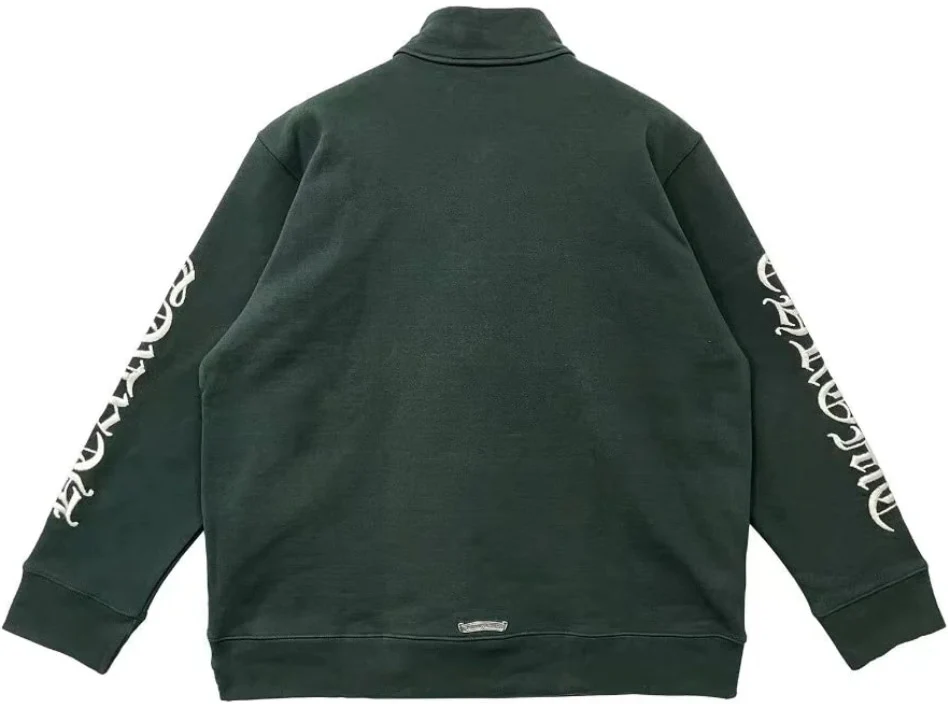 Chrome Hearts 'Slo Ride' Green Quarter Zip - Image 2