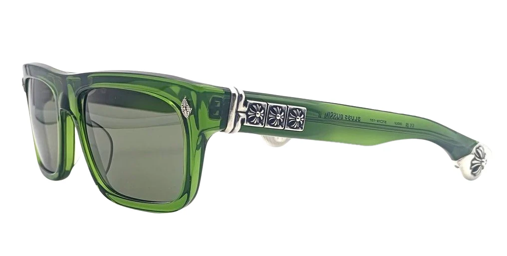 Chrome Hearts 'Sluss Bussin II' Green Sunglasses - Image 2