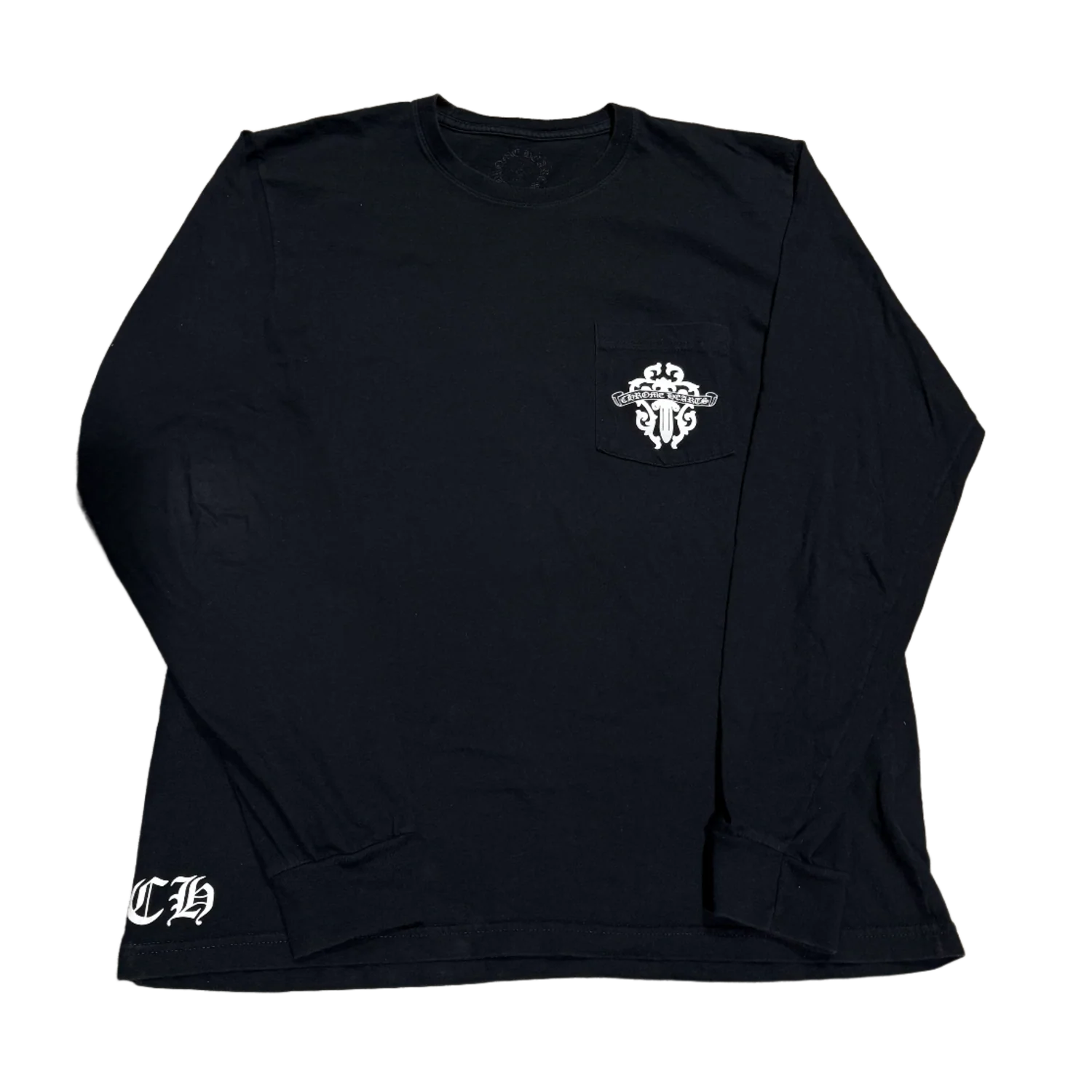 Chrome Hearts 'Staff White Dagger' Black Longsleeve